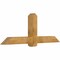 Ekena Millwork Eugene Rough Sawn Timber Gable Bracket, Western Red Cedar, 72"W x 27"H x 6"D x 6"F, 9/12 Pitch GBW072X27X0606EUG00RWR - alternate 2